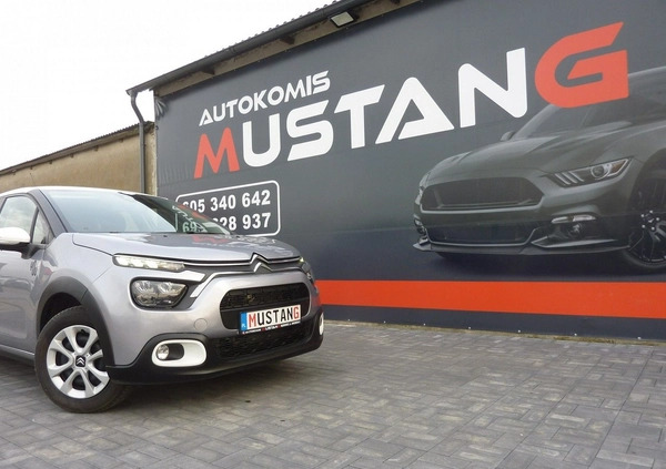 Citroen C3 cena 47900 przebieg: 13600, rok produkcji 2021 z Stargard małe 529